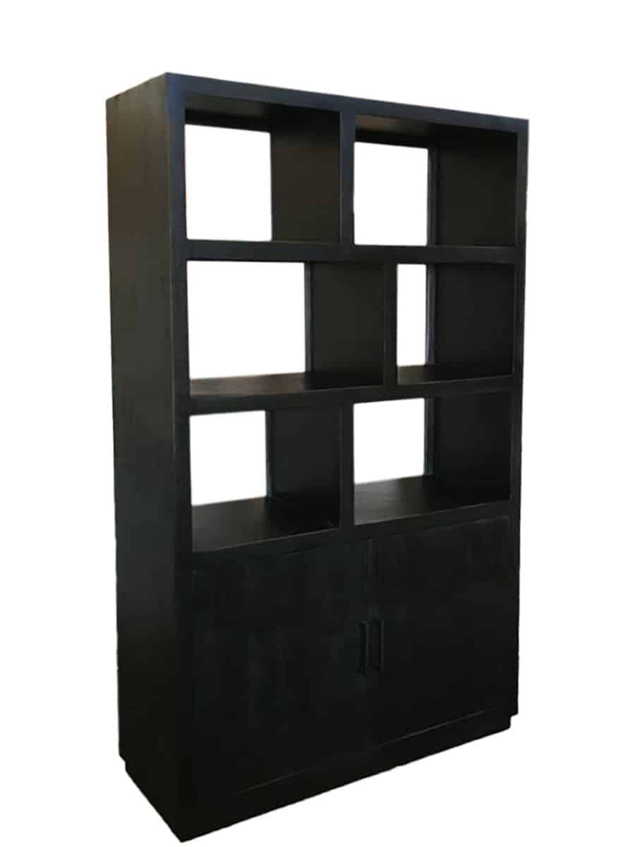 Livingfurn Vitrinekasten Jaxx Black 120cm
