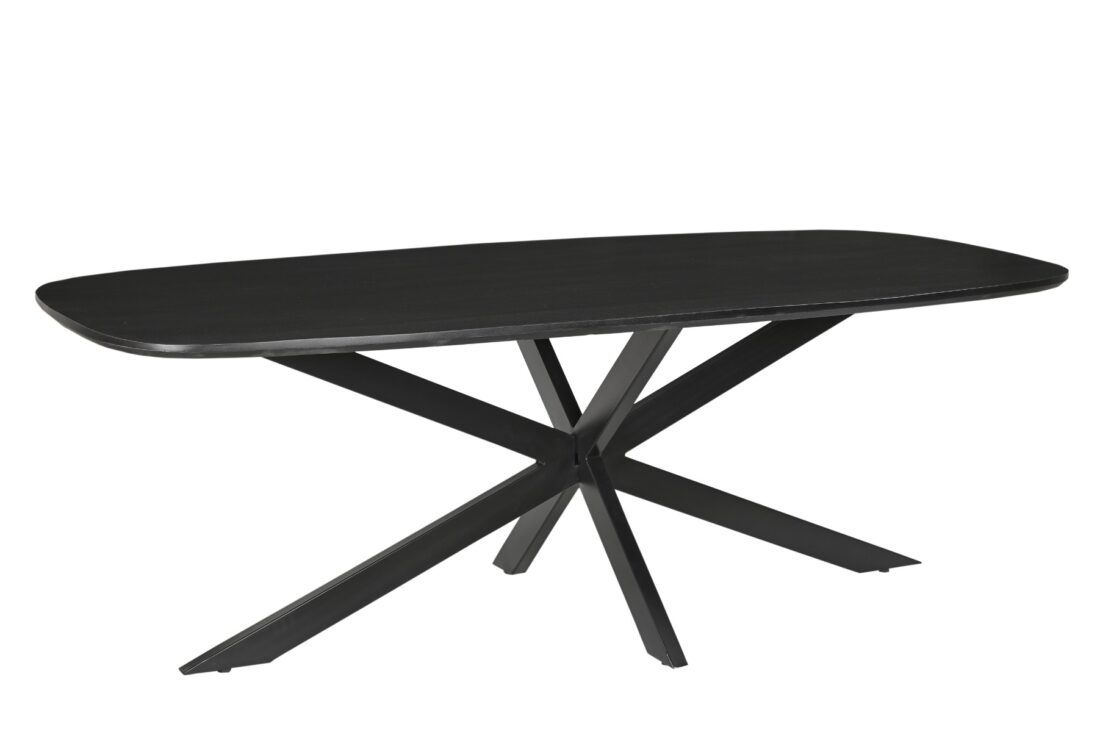 Livingfurn Eetkamertafels Jesper Danish Oval Black 230cm