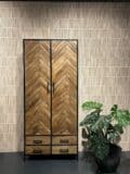 Livingfurn opbergkast Brooklyn 2 lade 90cm