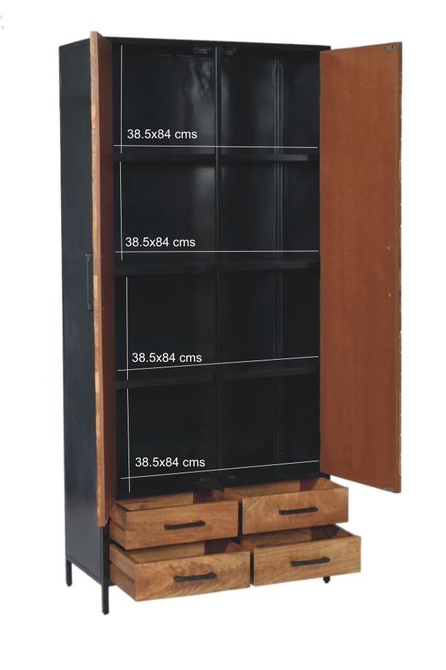 Livingfurn Opbergkast Brooklyn 2 Lade 90cm