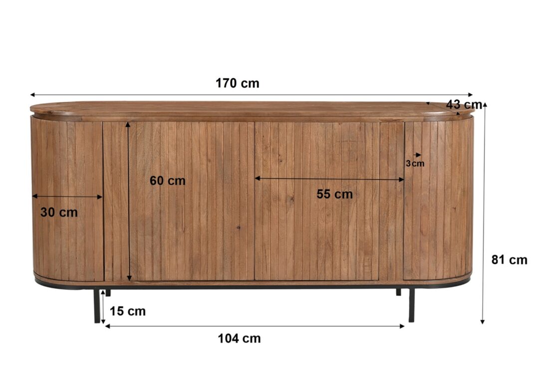 Livingfurn Dressoirs Noor 170cm