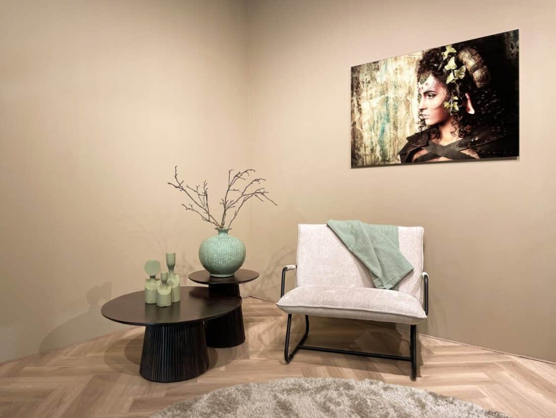 Livingfurn Salontafels Salvator Walnut 80cm