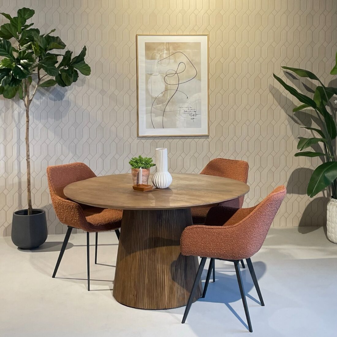 Livingfurn Eetkamertafels Salvator 130cm