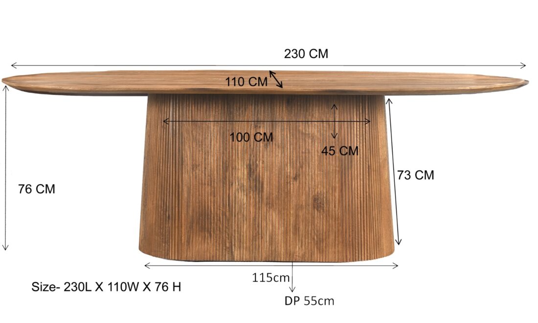 Livingfurn Eetkamertafels Salvator 230cm