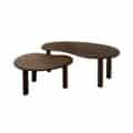 Livingfurn Salontafels Brix Nubi Brown Set of 2