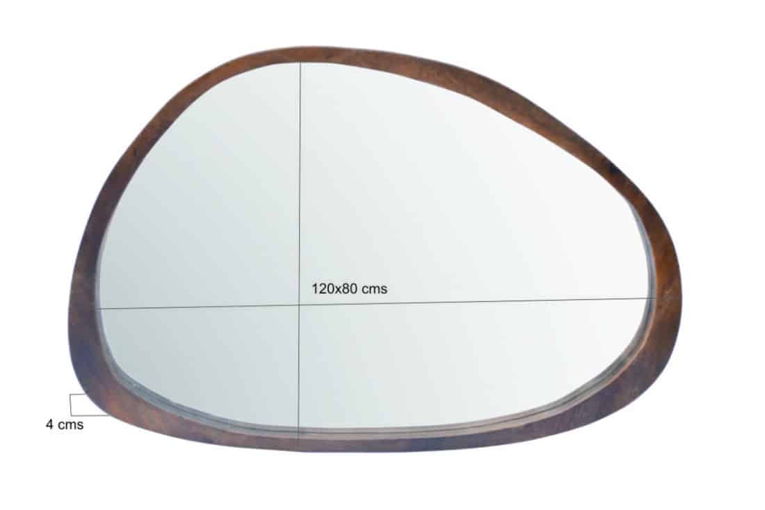 Livingfurn Spiegels Brix Jaira Walnut