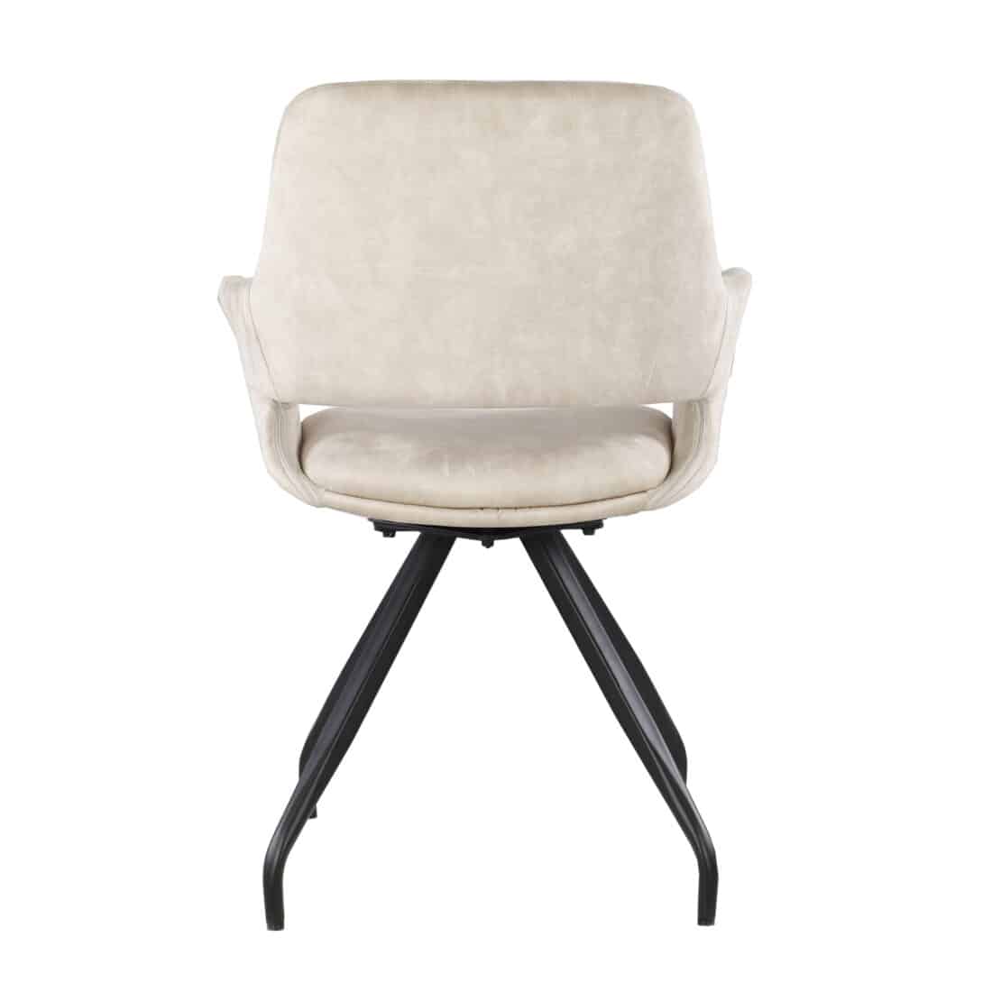 Livingfurn Eetkamerstoelen Capp Beige Velvet