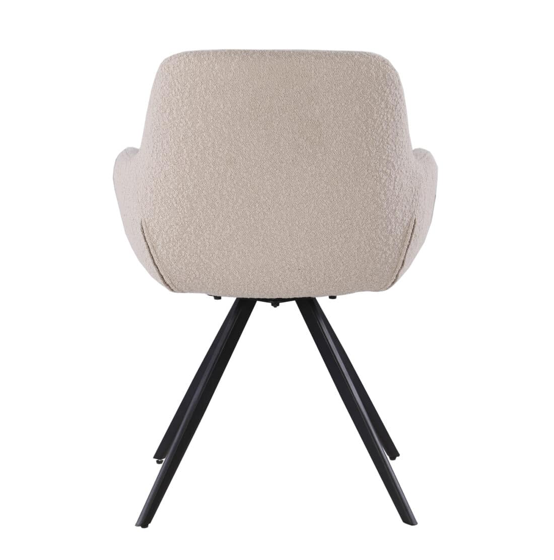 Livingfurn Eetkamerstoelen Doreen Boucle Beige