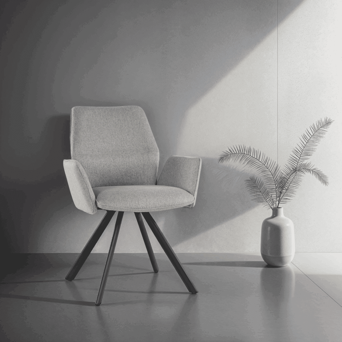 Livingfurn Eetkamerstoelen Diana Taupe