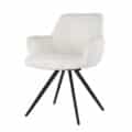 Livingfurn Eetkamerstoelen Doreen Boucle White