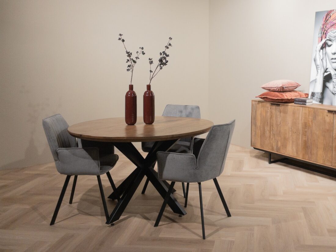 Livingfurn Eetkamertafels Jesper Round 130cm