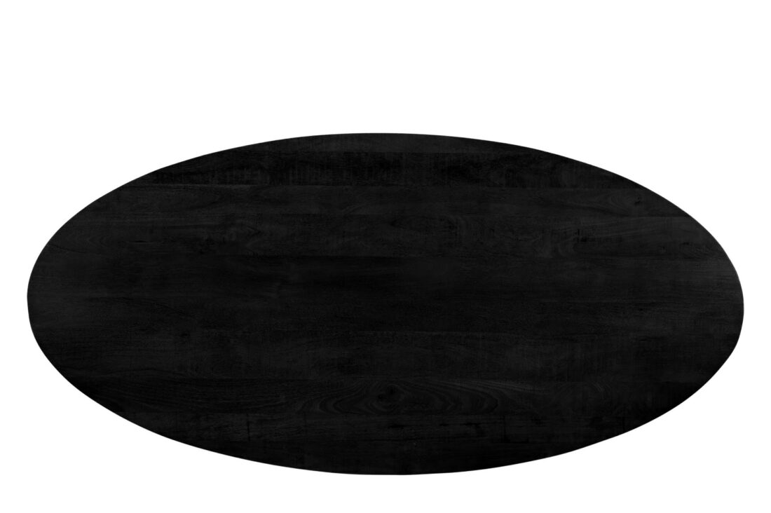 Livingfurn Eetkamertafels Jesper Oval Black 240 Cm
