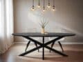 Livingfurn eettafel Jesper Oval Black 240 cm