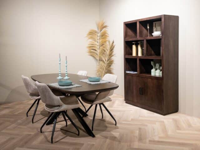 Livingfurn eettafel Jesper Danish Oval Brown 230 cm