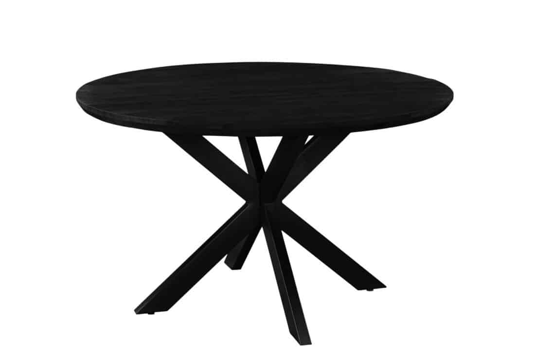 Livingfurn Eetkamertafels Jesper Round Black 120cm