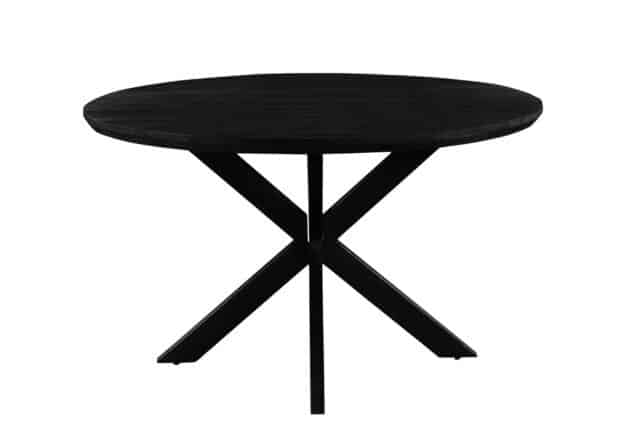 Livingfurn Eetkamertafels Jesper Round Black 120cm