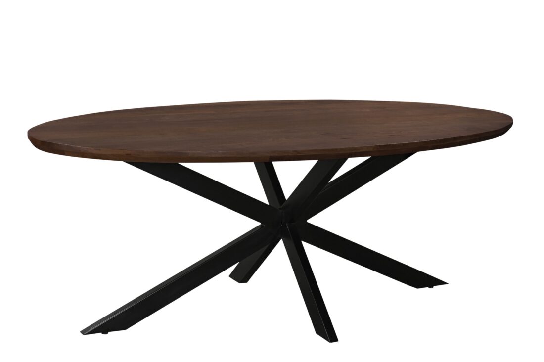 Livingfurn Eetkamertafels Jesper Oval Brown 210 Cm