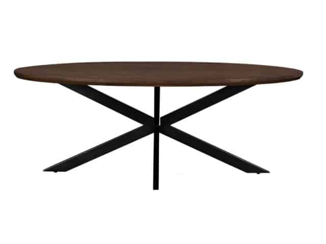 Livingfurn Eetkamertafels Jesper Oval Brown 210 Cm