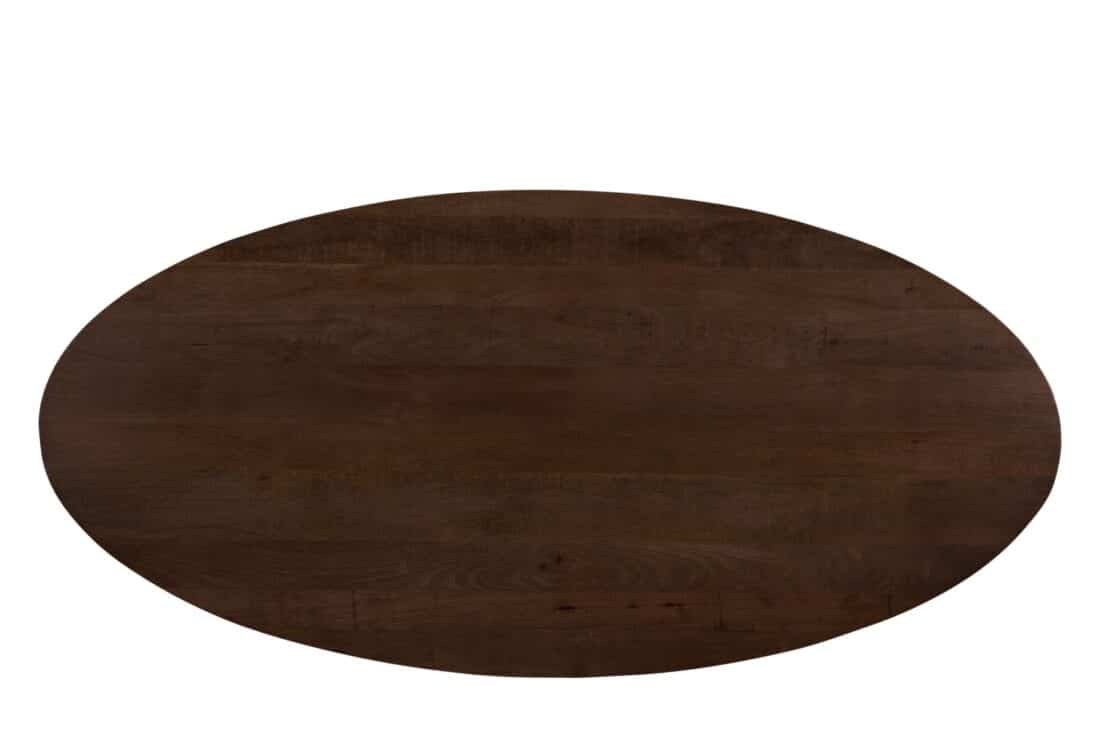 Livingfurn Eetkamertafels Jesper Oval Brown 210 Cm