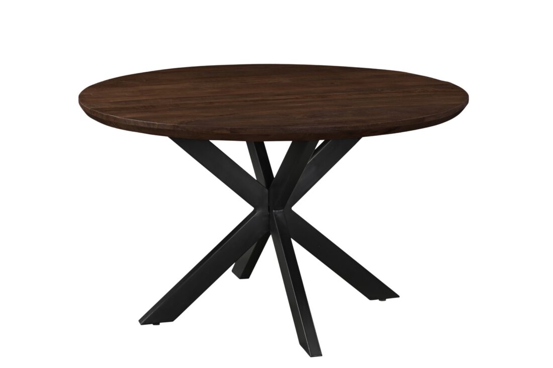 Livingfurn Eetkamertafels Jesper Round Brown 130cm