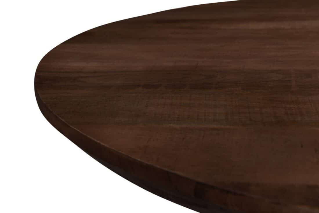 Livingfurn Eetkamertafels Jesper Round Brown 130cm