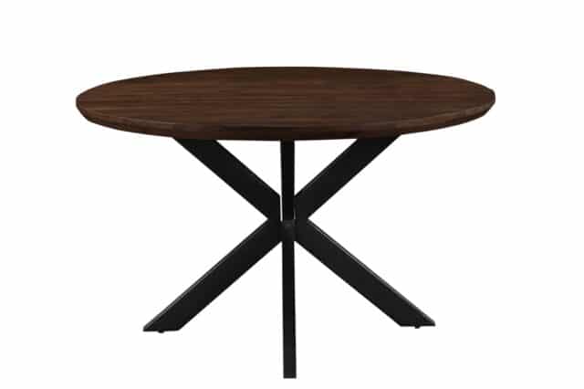 Livingfurn Eetkamertafels Jesper Round Brown 130cm