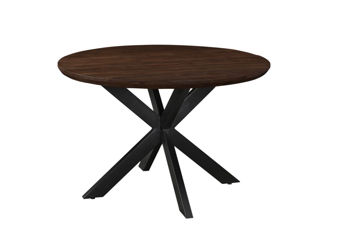Livingfurn Eetkamertafels Jesper Round Brown 120cm