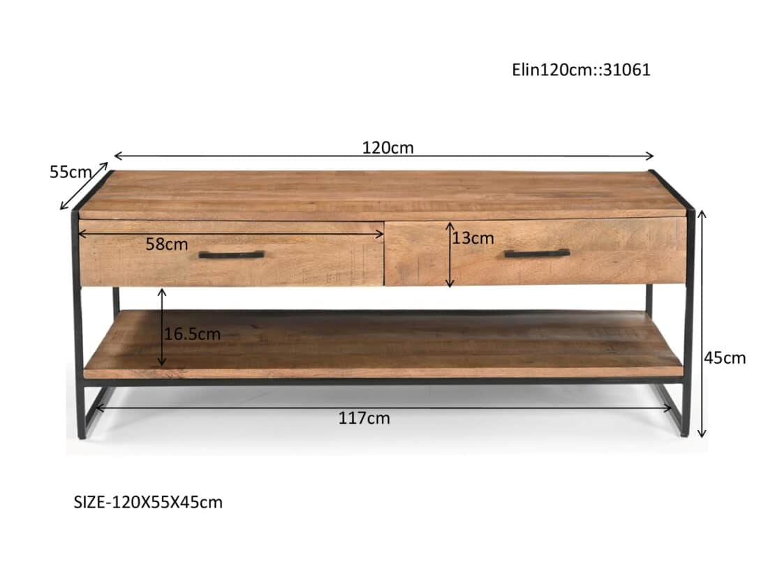 Livingfurn Salontafels Elin 120cm