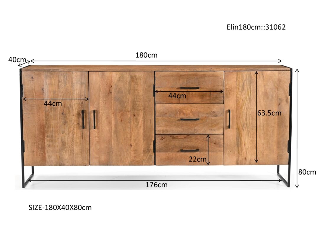 Livingfurn Dressoirs Elin 180cm