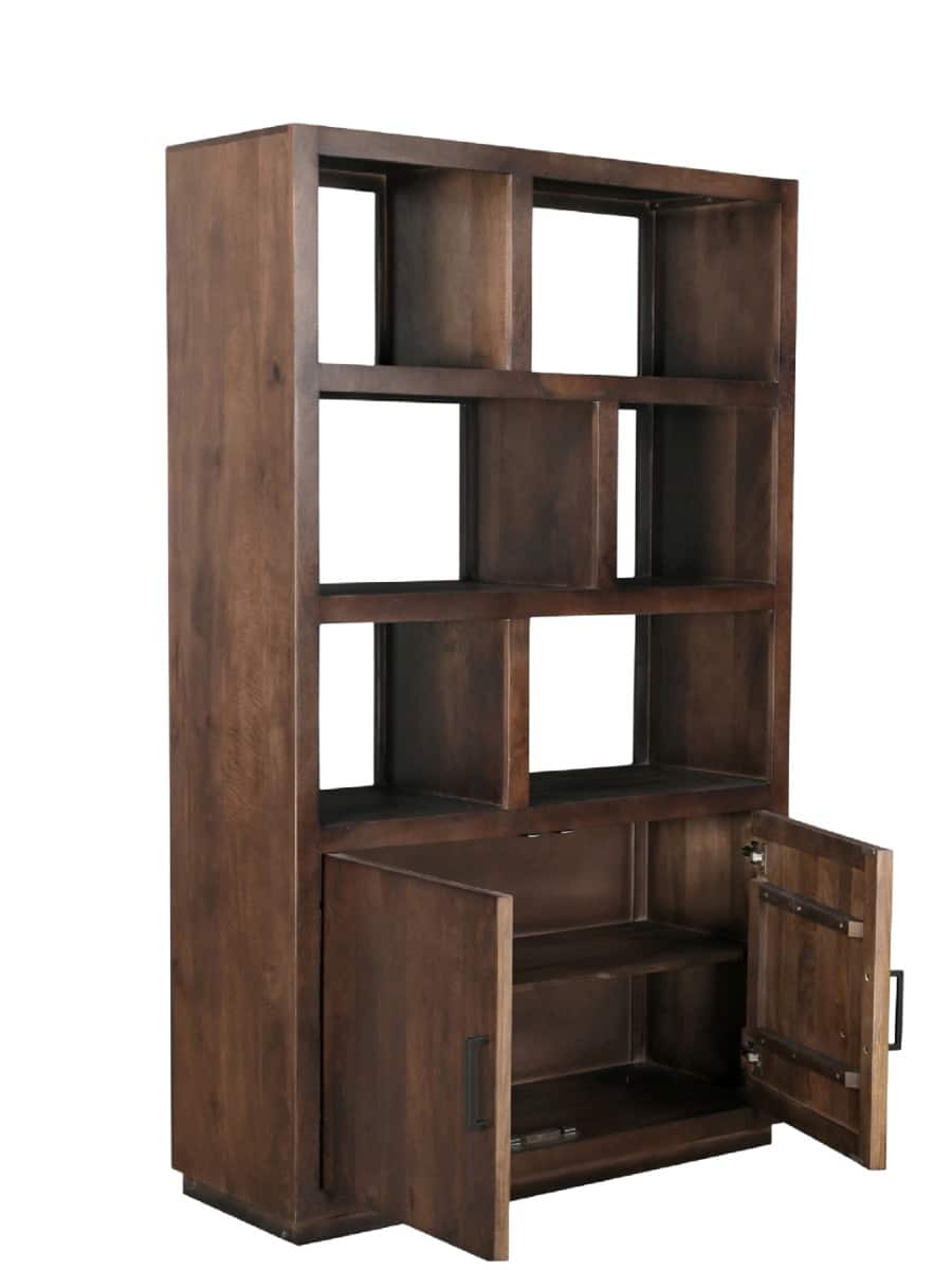 Livingfurn Vitrinekasten Jaxx Brown 120cm
