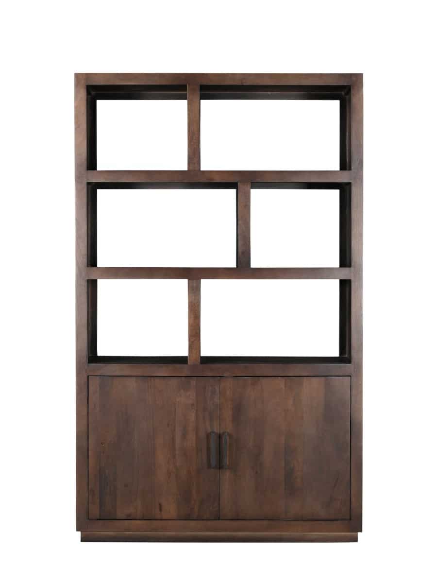 Livingfurn Vitrinekasten Jaxx Brown 120cm