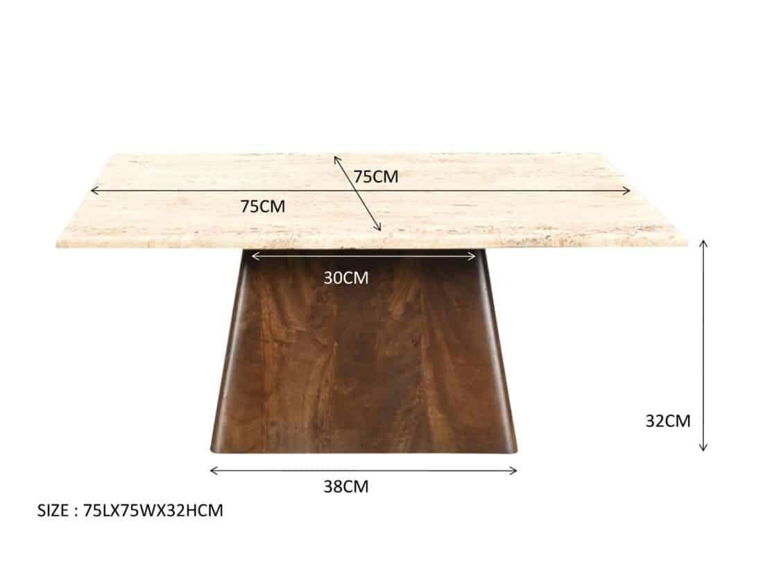 Livingfurn Salontafel Brix Valentino 75cm