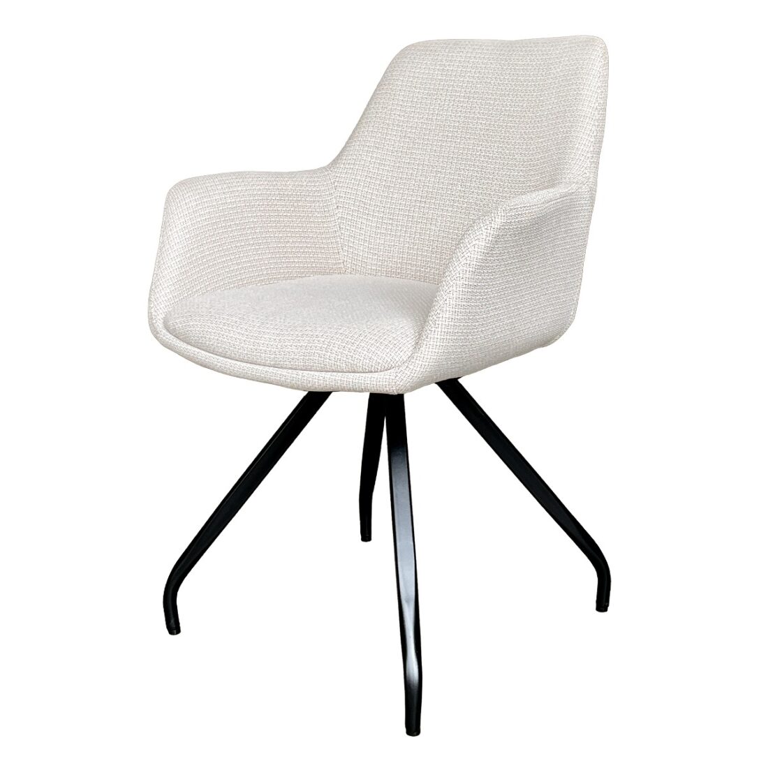 Livingfurn Eetkamerstoel Duke Met Arm Beige