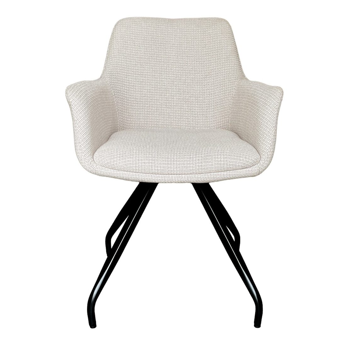 Livingfurn Eetkamerstoel Duke Met Arm Beige