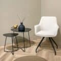 Livingfurn eetkamerstoel Duke met arm Beige