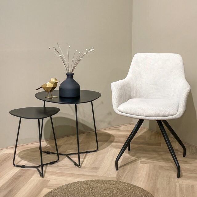 Livingfurn eetkamerstoel Duke met arm Beige