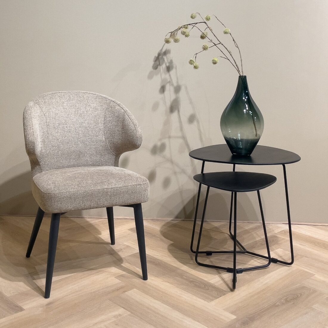 Livingfurn Eetkamerstoelen Donna Beige