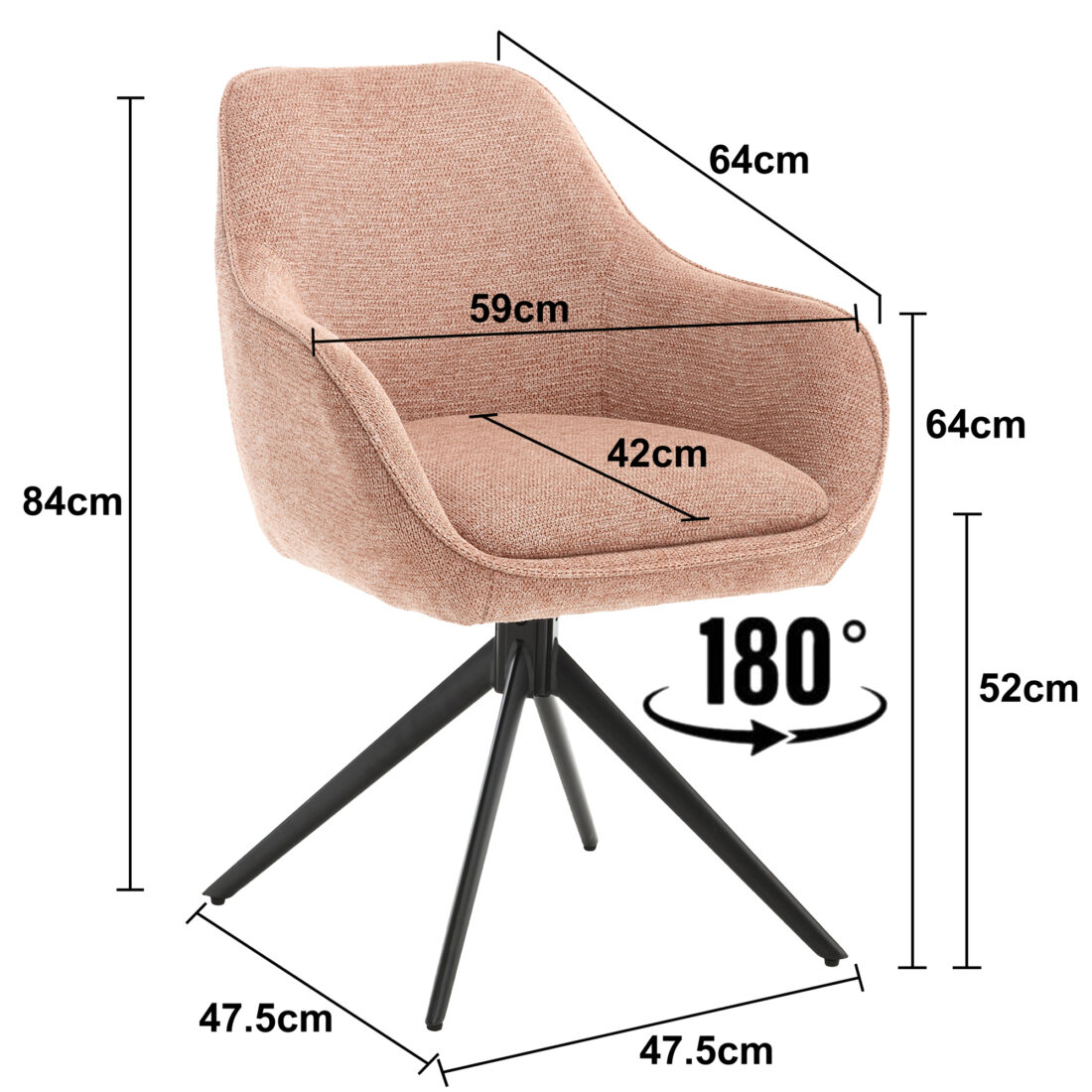 Livingfurn Eetkamerstoelen Thomas Brique