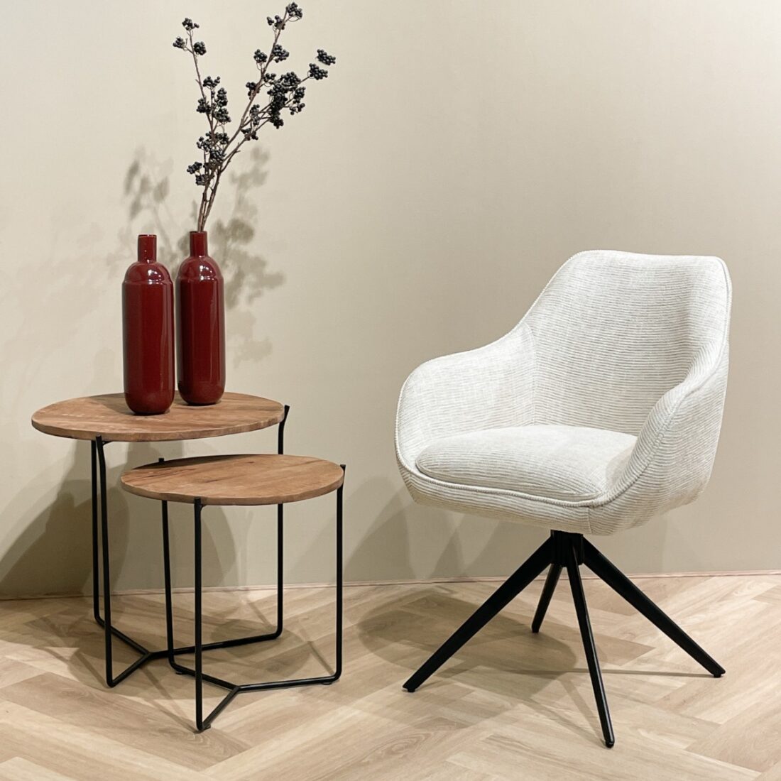 Livingfurn Eetkamerstoelen Thomas Sand