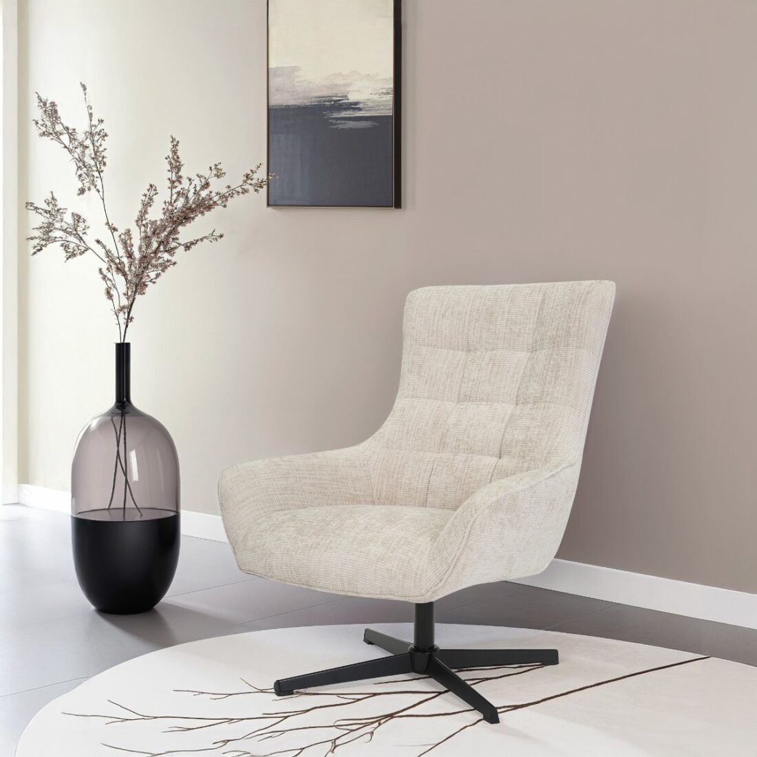 Livingfurn Fauteuils Naomi Toffee