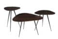 Livingfurn Salontafels Brix Loua Brown set of 3