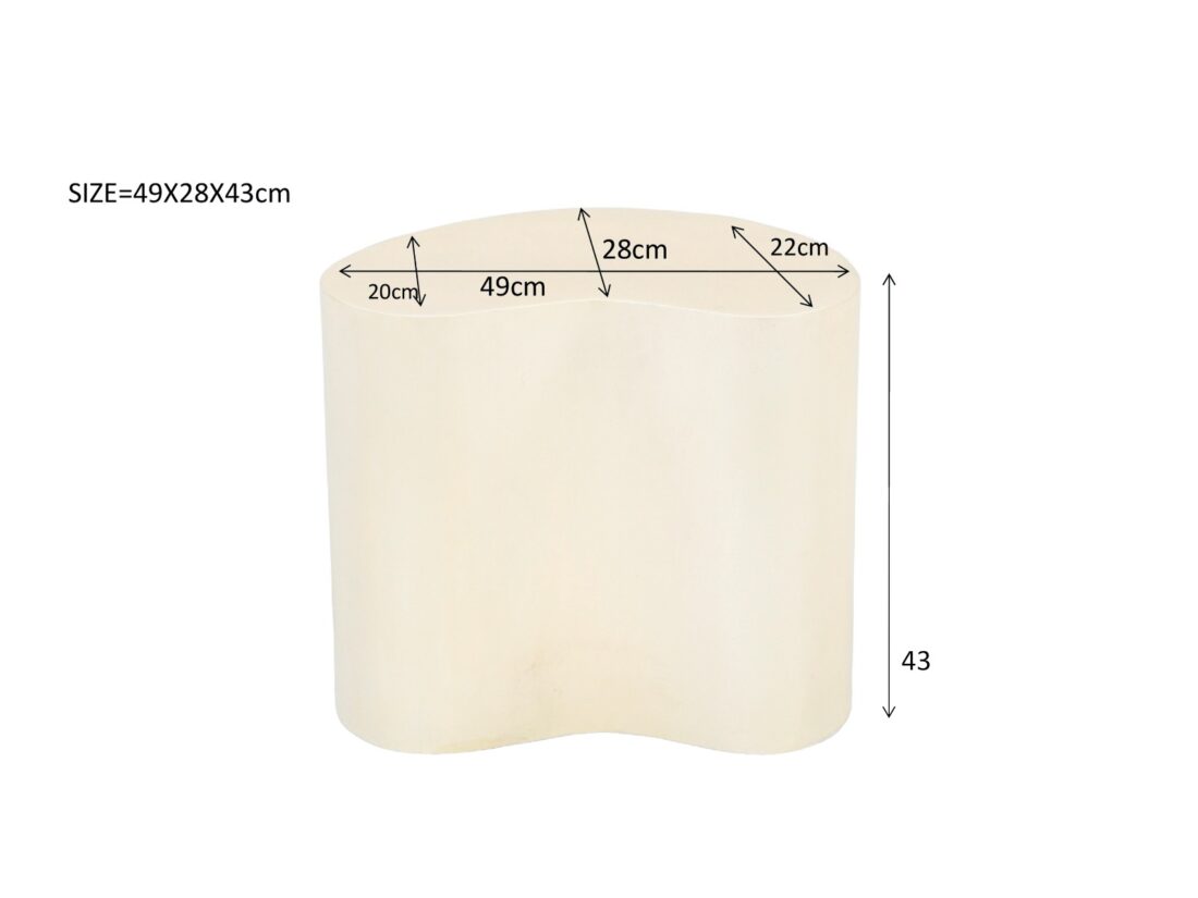 Livingfurn Salontafels Brix Organic Sandy 50cm