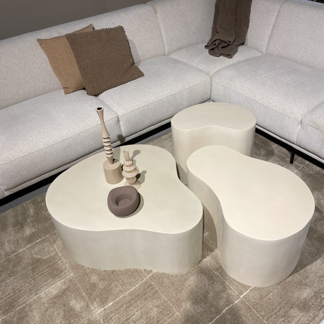 Livingfurn Salontafels Brix Organic Sandy 50cm