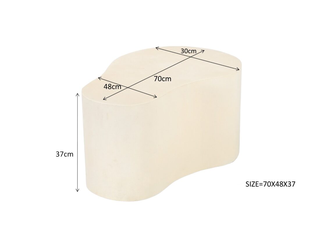 Livingfurn Salontafels Brix Organic Sandy 70cm