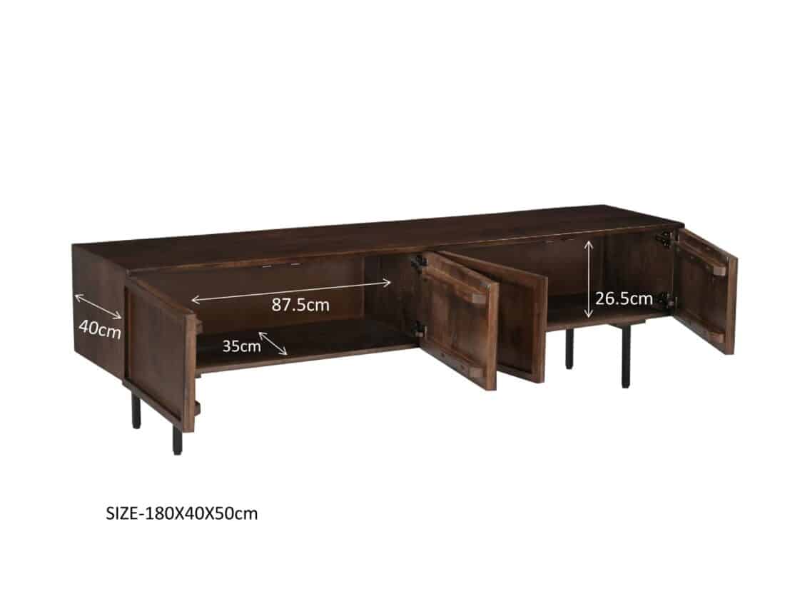 Livingfurn Tv Meubelen Elan Brown 180cm