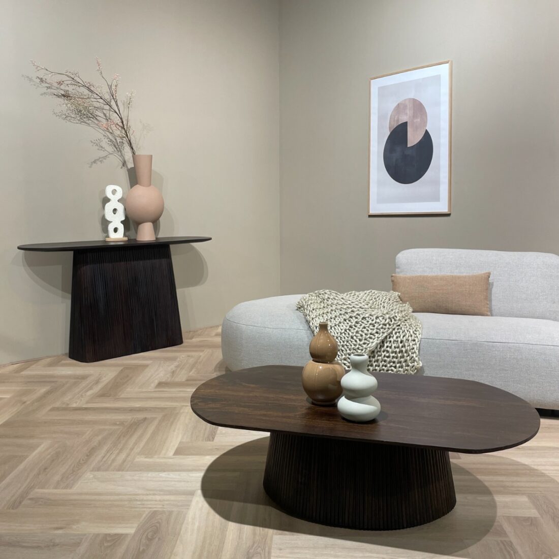 Livingfurn Wandtafels Salvator Walnut 140cm
