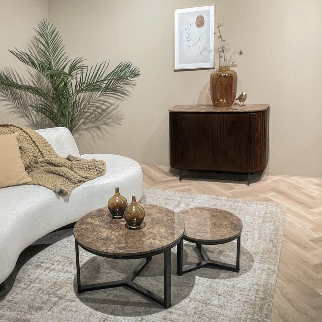Livingfurn Dressoirs Brix Nora Emperador 115cm