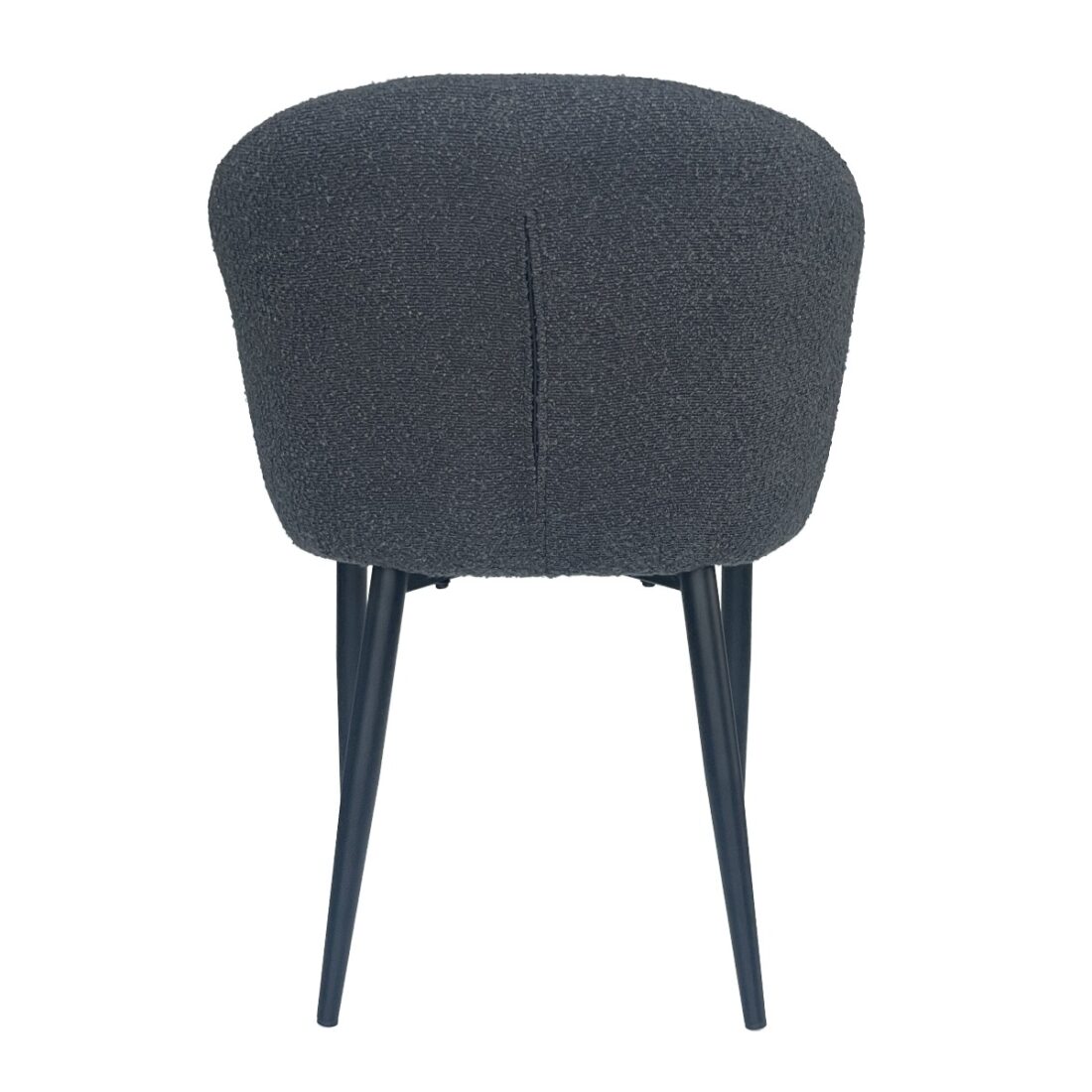 Livingfurn Eetkamerstoelen Laura Boucle Antraciet