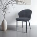 Livingfurn eetkamerstoel Laura Boucle Antraciet