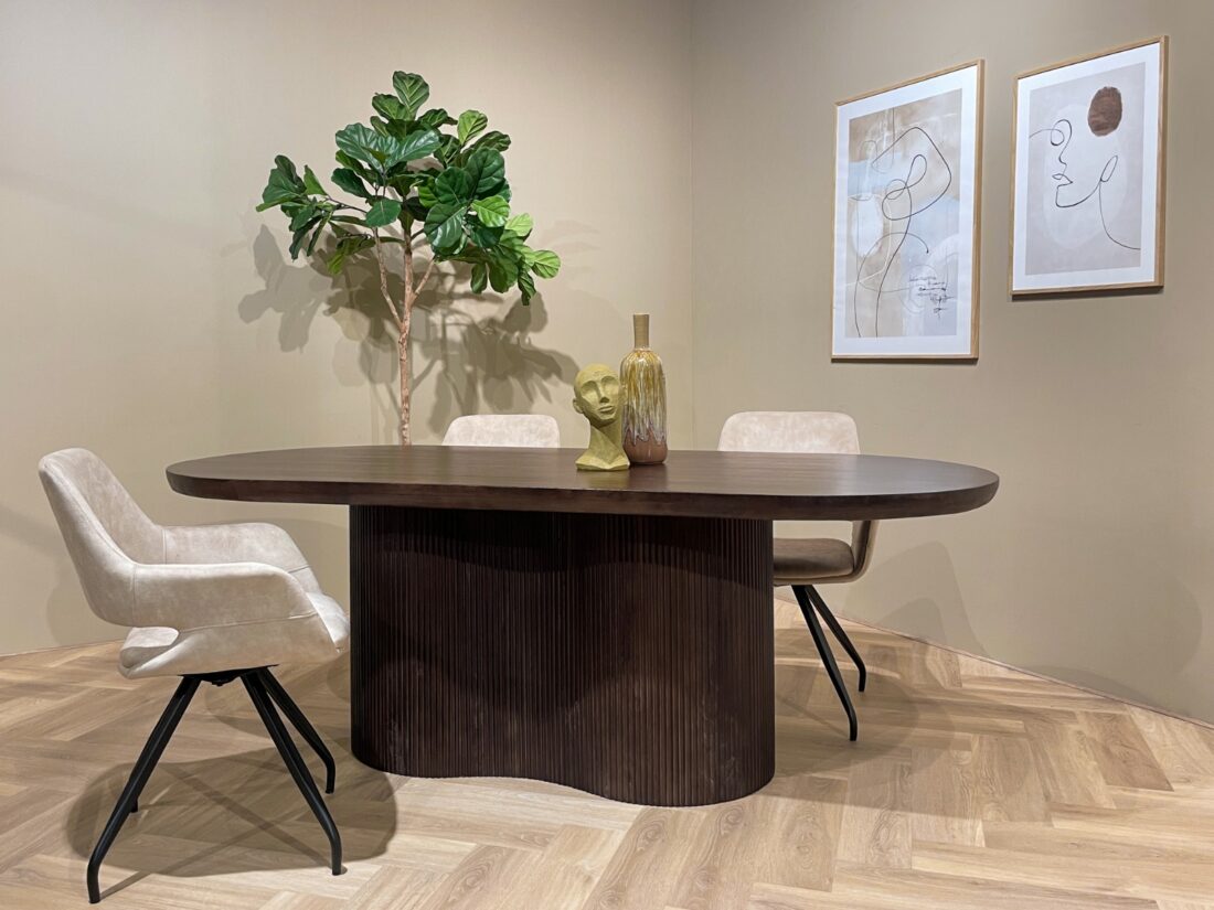 Livingfurn Eetkamertafels Sevilla Brown 300cm